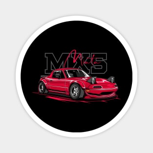 Red Mazda MX5 Miata Magnet